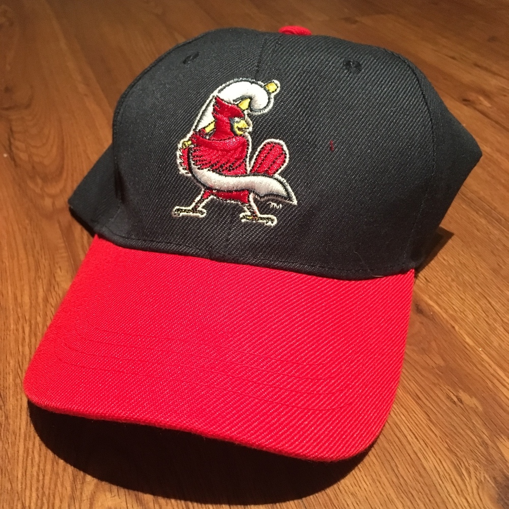 Red and navy blue Cardinals baseball cap